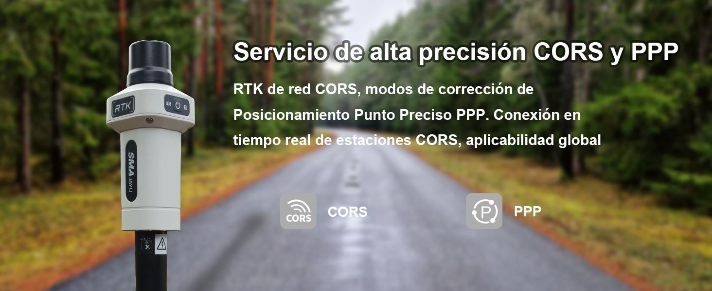 Servicio de alta precisión CORS y PPP