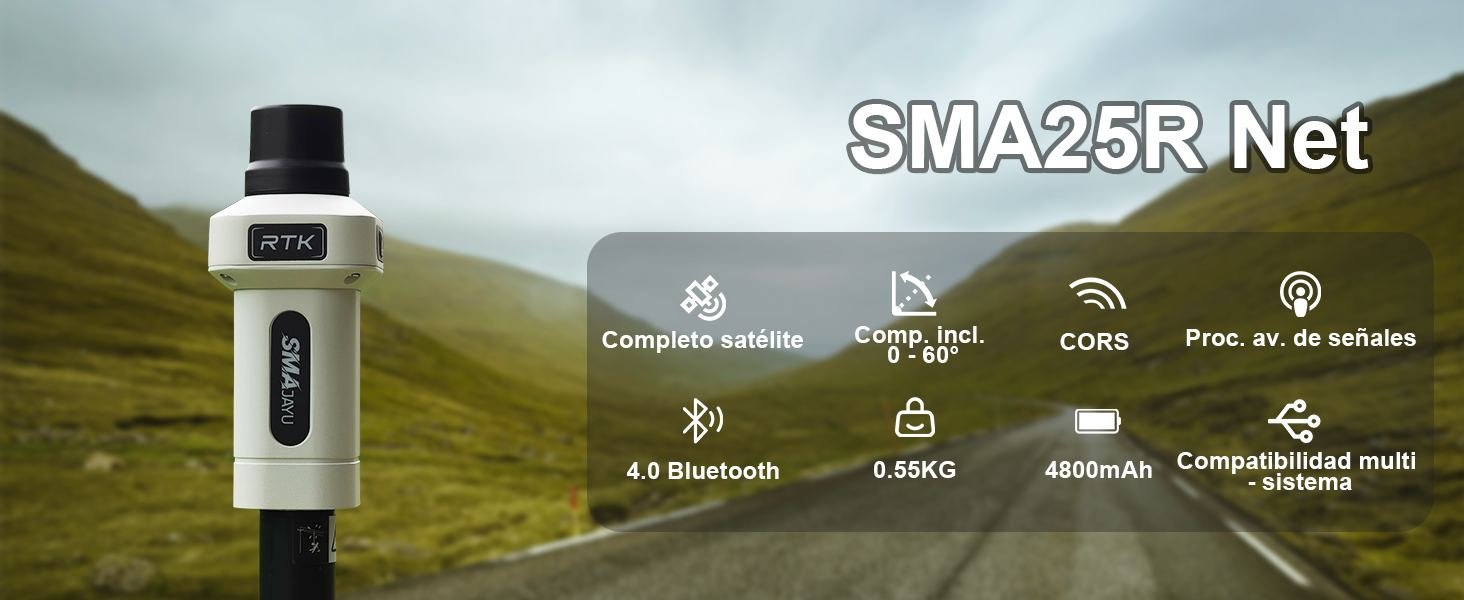 Receptor GNSS-RTK SMA25R Net